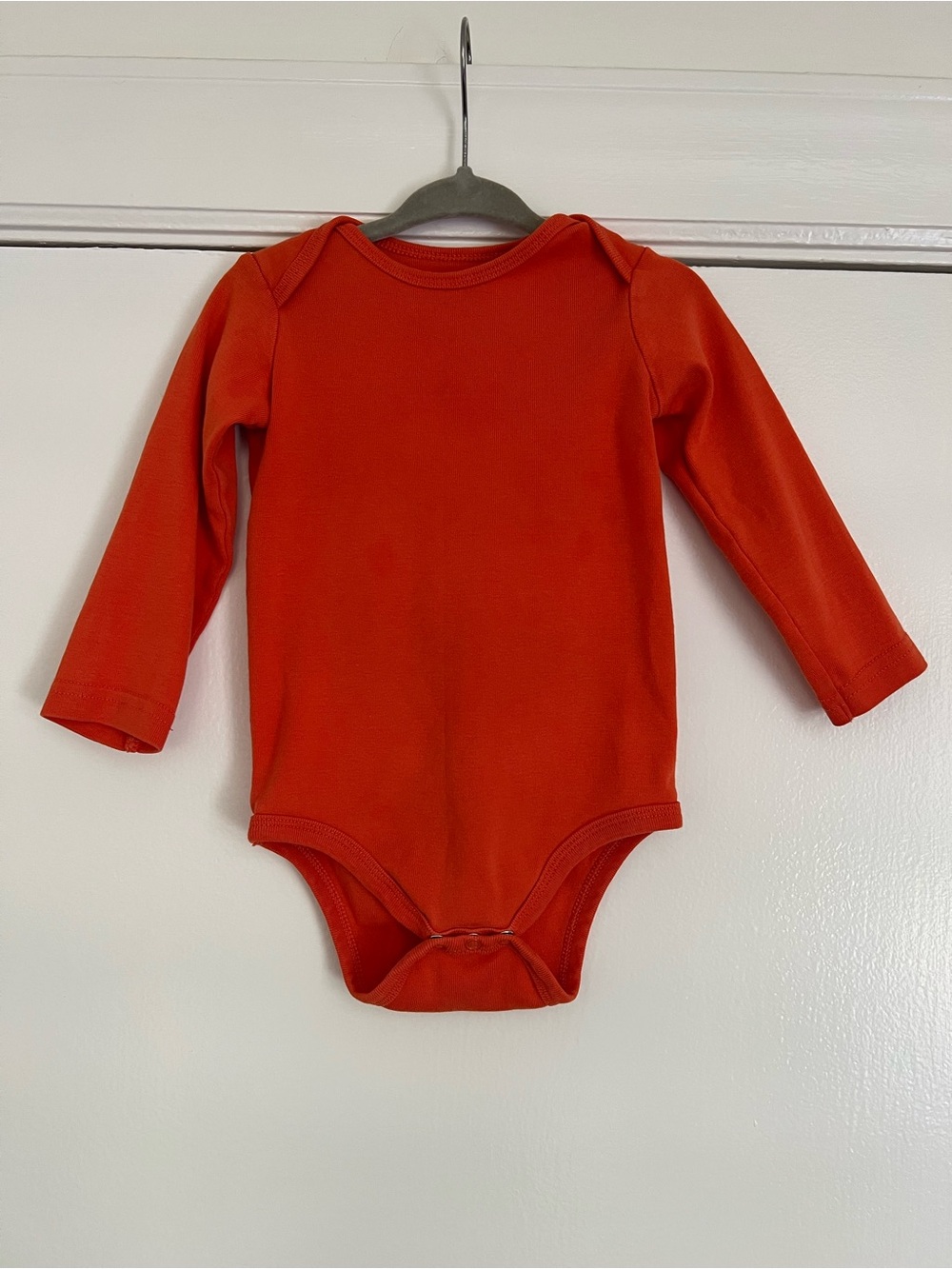Primary orange long sleeve bodysuit 18-24 months